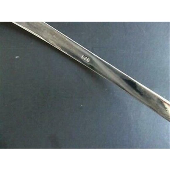 Sterling Silver Necklace Bib Collar 925 Heavy Sleek Design - Picture 5 of 6